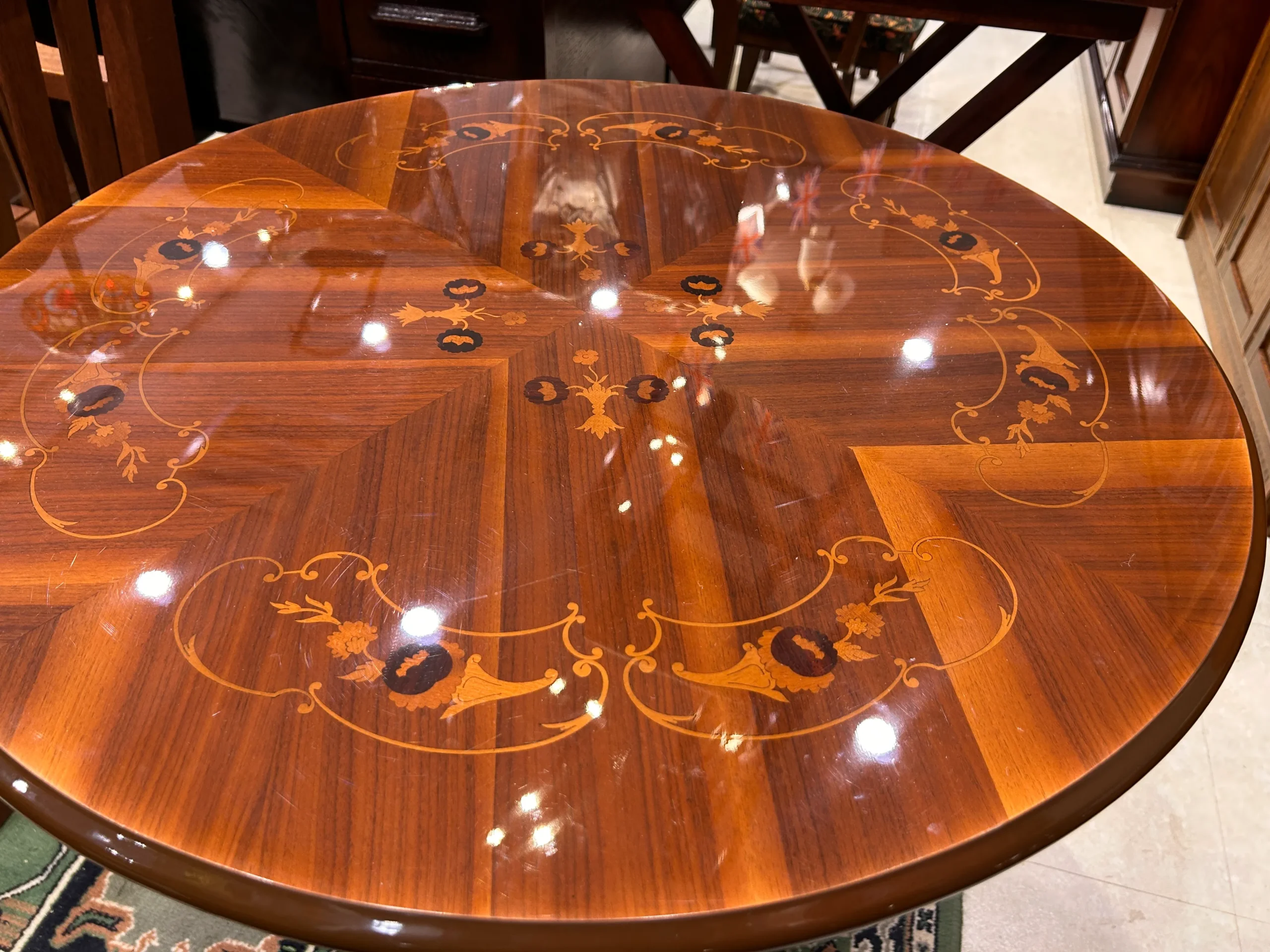 イタリア象嵌彫コーヒーテーブル-01