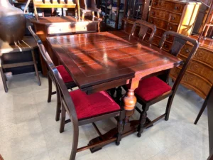 イギリスアンティークドローリーフテーブル