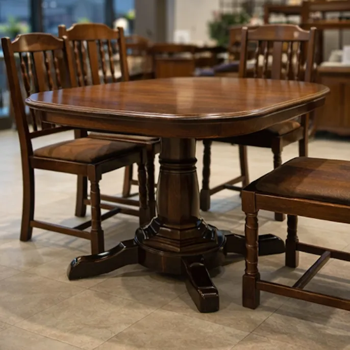 カリモクコロニアルダイニングセット-02